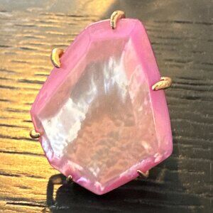 Kendra Scott Red Megan Rose Cocktail Ring  Size 8